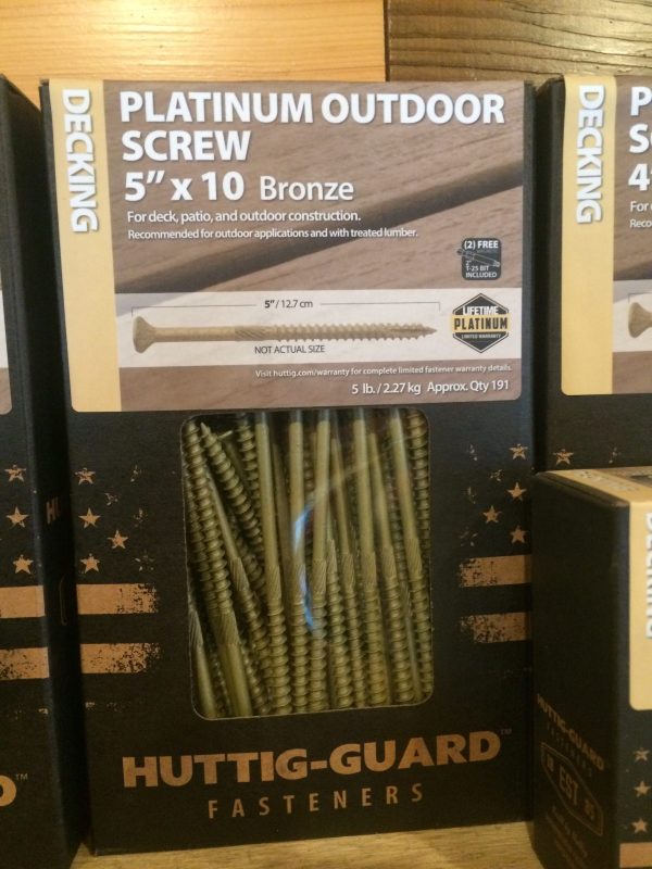 #10 x 5" Star Drive Bronze Ceramic Screws 5#