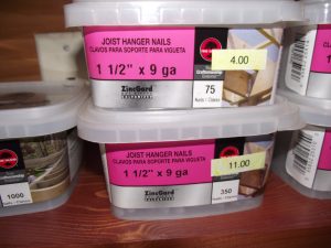 1 1/2" Hot dipped Galvanized teco nail 1#