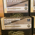#9 x 2 1/2" Star Drive TRIM HEAD  Bronze Ceramic Screws 5#