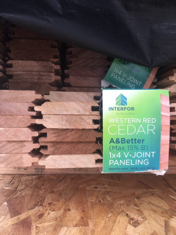 1X4 Western Red Cedar, Tongue and Groove Clear - Image 4