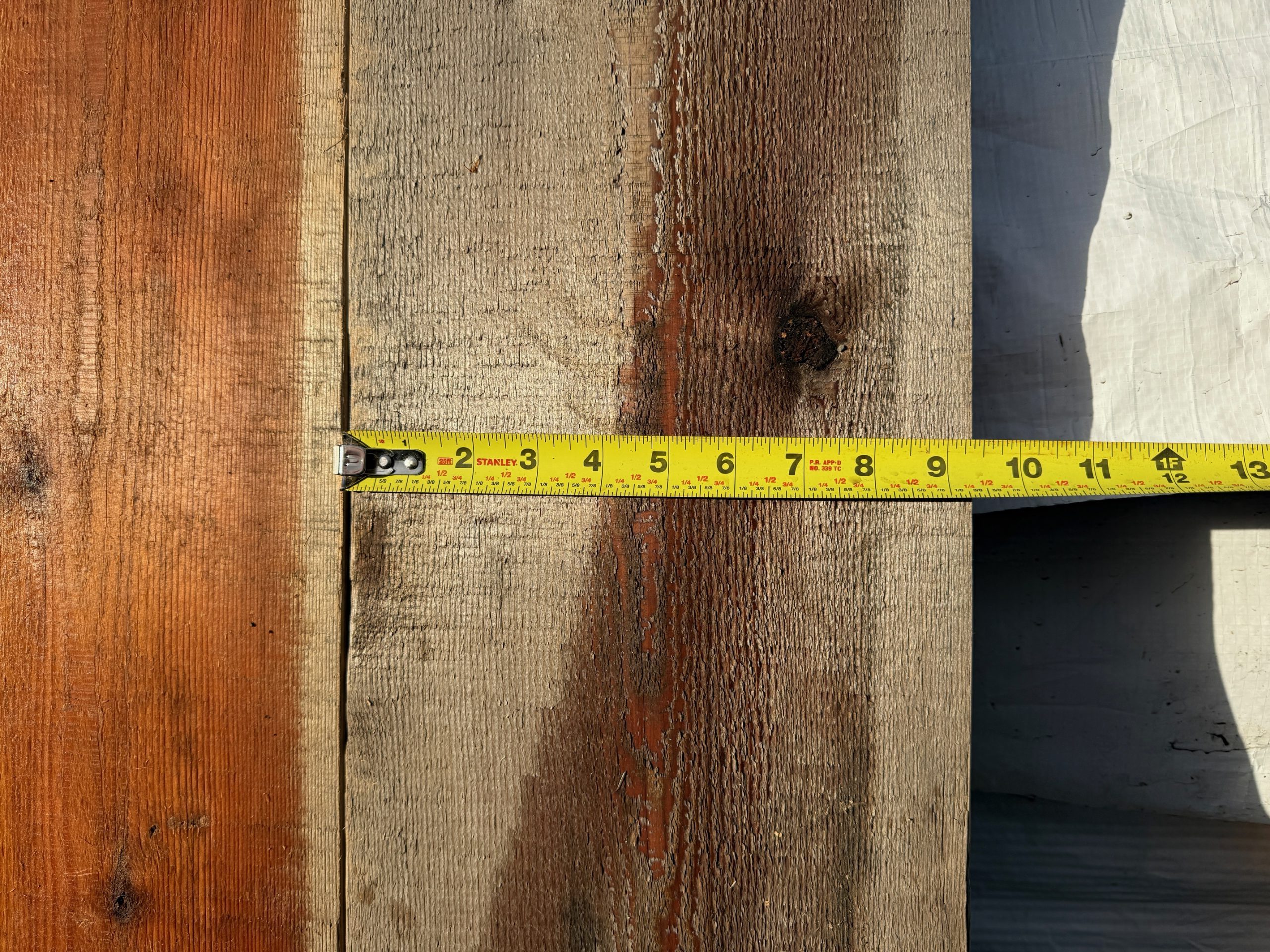 2X10 Western Red Cedar 1 Face - Falldown Grade - Image 2