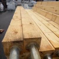 Alaskan Yellow Cedar 7' Post On Pipe - Rough Finish