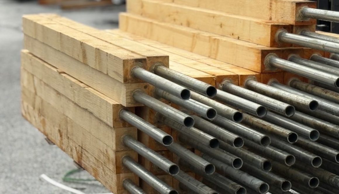 Alaskan Yellow Cedar 7' Post On Pipe - Rough Finish
