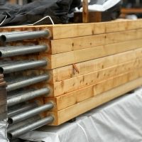 Alaskan Yellow Cedar 8' Post On Pipe - Smooth Finish