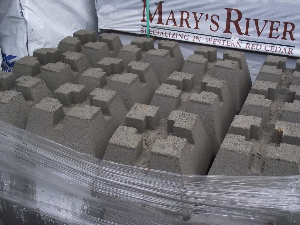 12″ Deck block pier block « Mill Outlet Lumber